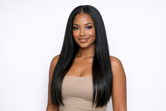 Wigspire Hair Synthetic Straight Lace Wig | Real Hair Feel, High Ponytail Ready