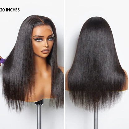 Wigspire Hair Synthetic Straight Lace Wig | Real Hair Feel, High Ponytail Ready