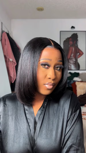 Bogo｜Pre-Plucked 12" Synthetic Lace Front Bob Wig – Heat Resistant & Glueless
