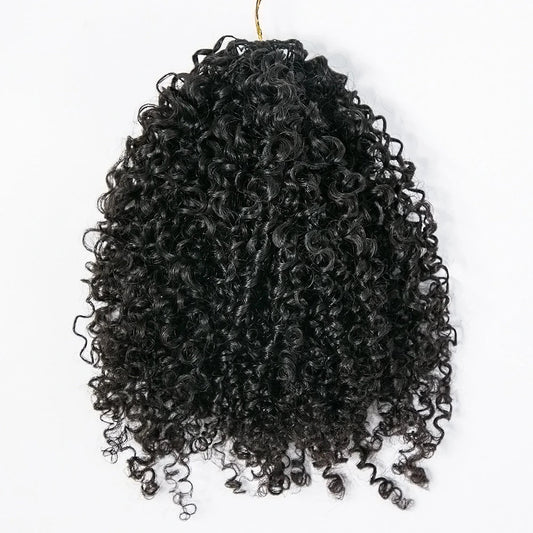 WigSpire Natural Black Kinky Twist Crochet Braids Hair Extensions – Synthetic Protective Style