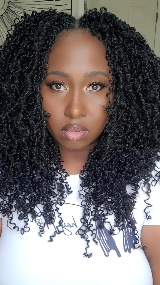 WigSpire Natural Black Dark Brown Yanky Twists Hair Extensions – Synthetic Protective Style